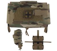 AQzxdc Tactical First Aid Pouch V3 Quick Release MOLLE Combat Belt Hunting Vest Plate Medical First Aid Kit Bag for Outdoor Duty Belt(Cp)