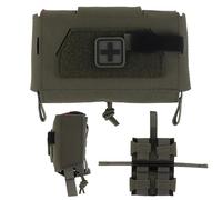 AQzxdc Tactical First Aid Pouch V3 Quick Release MOLLE Combat Belt Hunting Vest Plate Medical First Aid Kit Bag for Outdoor Duty Belt(Green)