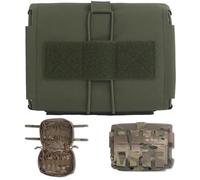 AQzxdc Tactical First Aid，Quick Release Kit Pull-Out Molle Outdoor Medical Bag for Hunting Mountaineering Camping Airgun Shooting(Green)