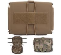 AQzxdc Tactical First Aid，Quick Release Kit Pull-Out Molle Outdoor Medical Bag for Hunting Mountaineering Camping Airgun Shooting(Brown)