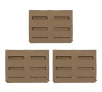 AQzxdc Tactical Girdle Panel, System Mounts Hunting Molle Belt Torch Pouch Knife Bag Small Tool 3PCS/Set Waist Attachment Laser Cut(Brown)