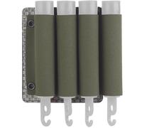 AQzxdc Tactical Glow Stick Pouch Flashlight Battery Organizer Molle Glow Sticks Panel 4 Glow Holder for Camping Fishing Adventure Hunting(Green)