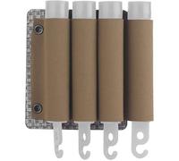AQzxdc Tactical Glow Stick Pouch Flashlight Battery Organizer Molle Glow Sticks Panel 4 Glow Holder for Camping Fishing Adventure Hunting(Brown)