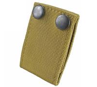 AQzxdc Tactical Handcuff Strap Holder Case Heavy Duty Nylon Double Snap Slide-On fits 2" Duty Belts,Military Hunting Handcuff Holster(Brown)