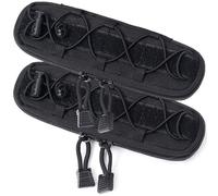 AQzxdc Tactical Knife Sheath Bag Molle Flashlight Outdoor Nylon Pouch Knife Sheath Flashlight Holder Multi Tool Mini for Belt(Black,Small*2)