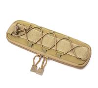 AQzxdc Tactical Knife Sheath Bag Molle Flashlight Outdoor Nylon Pouch Knife Sheath Flashlight Holder Multi Tool Mini for Belt(Brown,Small*1)
