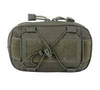 AQzxdc Tactical Molle Horizontal Admin Pouch Compact 1000D Utility EDC Tool Bag with Shoulder Strap Military Outdoor Waist Phone Messenger(Green)