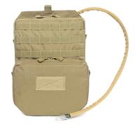 AQzxdc Tactical Molle Hydration Water Reservoir 3L Vest Bag for Outdoor Hiking Backpack Pack - Lightweight With Bladder Men Women(Brown)