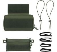 AQzxdc Tactical MOLLE Waist Bag Plate Carrier Accessories Tactical Drop Dangler Pouch Sub Abdominal Carrying Kit Bag Add-on Dump Pouch(Green)
