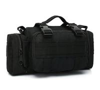 AQzxdc Tactical Outdoor Bag Fishing Camping Military Waist Bag Climbing Shoulder Bags Deployment Pack Small Sling Hand Carry(Black)