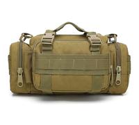 AQzxdc Tactical Outdoor Bag Fishing Camping Military Waist Bag Climbing Shoulder Bags Deployment Pack Small Sling Hand Carry(Khaki)