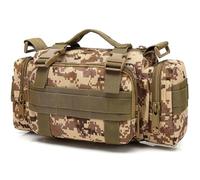 AQzxdc Tactical Outdoor Bag Fishing Camping Military Waist Bag Climbing Shoulder Bags Deployment Pack Small Sling Hand Carry(Desert Digital)