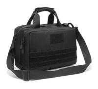 AQzxdc Tactical Pistol Bag Firearm Shooting Case with Lockable Zipper for Shooting Range Outdoor Hunting for Range Gun Bag Soft Pistol Cases(Black)