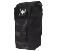 AQzxdc Tactical Small First Aid Kit Quick Release Magazine Pouch Tear-Away MOLLE IFAK Bag Medical Kit for Camping, Hunting, etc.(Bcp)