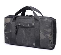 AQzxdc Tactical Soft Pistol Gun Case Tactical Handgun Range Bag Gun Carry Case Shooting Hunting Bag with 6X Magazine Slots(Bcp)