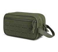 AQzxdc Tactical Toiletry Bag for Men Hygiene Bag EDC Military Tool Molle Pouches Small Dopp Kit Mens Shaving Kit Travel Shower Bags(Military Green)