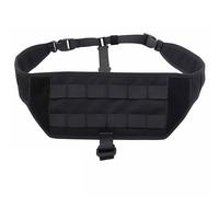 AQzxdc Tactical Vest Expansion Plate MOLLE Chest Platform Universal Mounting Harness Adjustable Concealed Carry Fit Left & Right Shoulder(Black)