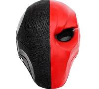 AQzxdc Two-tone resin mask for Halloween, Christmas and Easter - cool hand-painted 3D design with adjustable elastic band - perfect(Red)