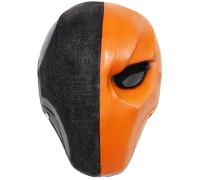 AQzxdc Two-tone resin mask for Halloween, Christmas and Easter - cool hand-painted 3D design with adjustable elastic band - perfect(Orange)
