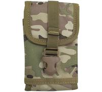 AQzxdc Universal Tactical MOLLE Holster Army Mobile Phone Belt Pouch EDC Security Pack Carry Accessory Kit Waist Bag Case Compatible iPhone(CP Camouflage)