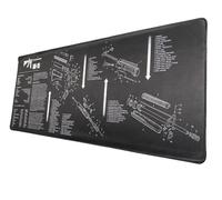 AR-15 Gun Cleaning Mat & Extended Mouse Pad - Large 900mm x 400mm with Parts Diagram & Instructions Protective Workbench Mat for Rifle Maintenance & Gaming