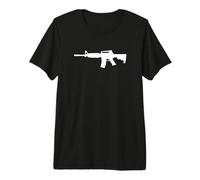 AR-15 Style Rifle Silhouette Premium T-Shirt