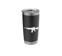 AR-15 Style Rifle Silhouette Stainless Steel Insulated Tumbler