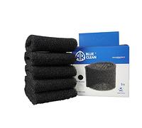 AR Blue Clean Foam Filters, Black
