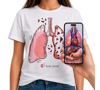 AR+ Body Planet EVO Magic T-Shirt. Augmented Reality Human Body T-Shirt