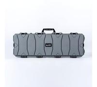 AR BRAND EST. 2021 All-Weather Precision Hard Rifle Case Waterproof Ultra Protective Gun Case with Intensive Foam Gun Case Hunting Case Large or Extra Large or Double Rifle Case (Grey, Large)