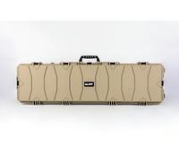 AR BRAND EST. 2021 All-Weather Precision Hard Rifle Case Waterproof Ultra Protective Gun Case with Intensive Foam Gun Case Hunting Case Large or Extra Large or Double Rifle Case (Tan, Extra Large)
