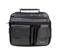 AR BRAND EST. 2021 BLACK LADIES WOMENS LEATHER HANDBAG ORGANISER SHOULDER TRAVEL BAG IN COWHIDE