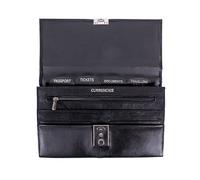 AR BRAND EST. 2021 Leather TRAVEL Document WALLET ORGANISER with lock for Passport