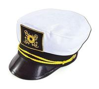AR BRAND EST. 2021 Sailor Hat, Captain Cap, Adult Unisex White