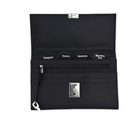 AR BRAND EST. 2021 Travel Document Wallet Organiser with Lock for Passport (Black)