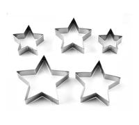 ar Cookie Cutter Collection - 5 Food-Grade Stainless Steel Molds for Baking and DIY Projects