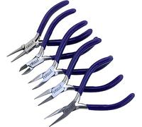 AR Emporium Jewellery Pliers, Exeton Set of 5 Professional Jewellry Making Pliers Tools Craft Pliers Set Wire Wrapping Tools for Jewelry Making (Blue, 12cm)