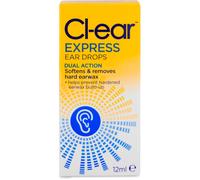 Clear Ear Drops Express – Dual Action Ear Wax Removal – 12 ml
