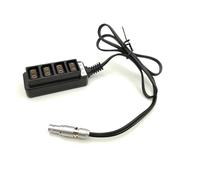 AR~I AMIRA/XT camera 12v 2pin power to 4 D-tap DTAP four-way distributor(Straight Plug Cable,80cm)