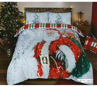 AR KomFortKing 3D Christmas Bedding Set, Duvet Cover with Pillowcase, Limited Edition, Double (Father Santa, King)