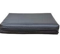 AR KomFortKing Memory Foam Seat Pad, Wheelchair Cushion, 40.6cm x 45.7cm x 10.2cm, Waterproof Black Cover (Black, 16" x 16" x 3")
