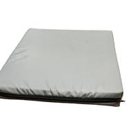 AR KomFortKing Memory Foam Seat Pad, Wheelchair Cushion, 40.6cm x 45.7cm x 10.2cm, Waterproof Black Cover (Grey, 20" x 22" x 3")