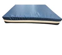 AR KomFortKing Memory Foam Seat Pad, Wheelchair Cushion, 40.6cm x 45.7cm x 10.2cm, Waterproof Black Cover (Navy Blue, 16" x 16" x 3")