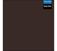 AR Latest Flat Bedsheet Plain Dyed Polycotton Smooth Fabric (King, Chocolate)