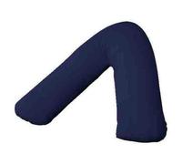 AR Luxury V Shaped Orthopedic/Nursing/Maternity Support Pillow with Complementary free Pillowcase in 18 Colors. (Navy Blue)