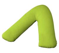 AR Luxury V Shaped Orthopedic/Nursing/Maternity Support Pillow with Complementary free Pillowcase in 18 Colors. (Lime Green)