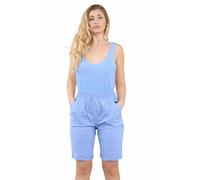 AR Paris Fashions® Ladies Cherry Berry Shorts - Women Plain 1/2 Length Stretch Fit Pull On Elasticated Waist Summer Hot Pants Short (Sky Blue, 18)