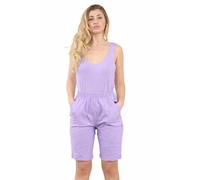 AR Paris Fashions® Ladies Cherry Berry Shorts - Women Plain 1/2 Length Stretch Fit Pull On Elasticated Waist Summer Hot Pants Short (Lilac, 20)