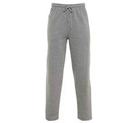 AR Paris Fashions® Men's Open Hem Jogging Pants - Plain Joggers Fleece Bottoms Gym Sports Sweatpants Yoga Trousers (Grey, 3X-Large)