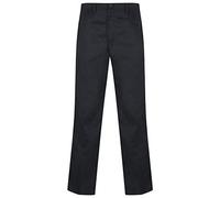 AR Paris Fashions® Mens Smart Rugby Trousers Full Elasticated Stretch Waist Band Casual Workwear Straight Leg Formal Office Work Bottom Pants (Navy, 42W-31L)